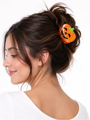 Halloween Pumpkin Hair Clip thumbnail 1