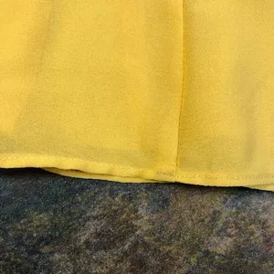 Lovers + Friends Women’s Yellow Strapless Ruffle High Slit in Front Jeadora Gown thumbnail 14