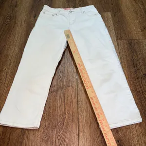 Levi Strauss Signature White Straight Leg Jeans Size 4 28x22 Denim y2k cotton thumbnail 3