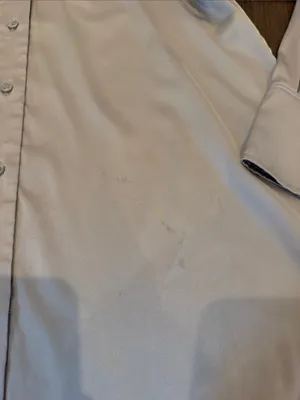 H&M Women's Light Gray Satin Button-Down Shirt Size Small - C27-180 thumbnail 3