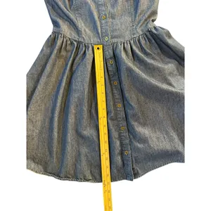Copper Key Denim‎ Chambray Button Front Racerback Fit & Flare Dress M thumbnail 8