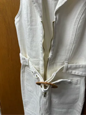 Show Me Your Mumu Jacksonville Cropped Jumpsuit Denim Pearly White Medium thumbnail 9
