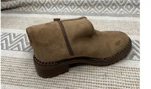 Gentle Souls Tan Suede Mid-Calf Lug Sole Zipper Brody Boots US 9 Kenneth Cole thumbnail 7