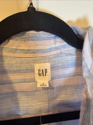 Gap NWT Boyfriend Stripe Popover Tunic in Linen‎ small thumbnail 2
