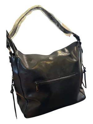 Classic Black Women’s Hobo Bag - Versatile Everyday Tote thumbnail 3