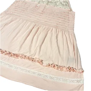 POL Women's‎ Medium Pink Ruffle Tunic Tank Top Lace Beads Preppy Girlhoodcore thumbnail 2