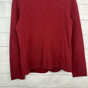 Pendleton Womens S Burgundy Lambs Wool Cardigan Blazer Jacket Classic Tailored thumbnail 6