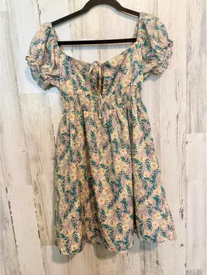 Blush Women's Medium Floral Puff Sleeve Dress thumbnail 2