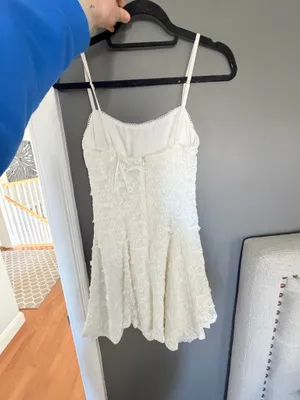 Mini white dress From Cativo Never Worn size small thumbnail 2
