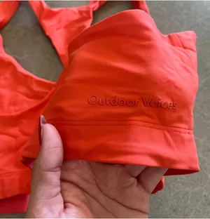 Outdoor Voices Coral Sports Bra thumbnail 3