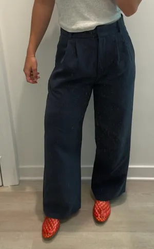 Abercrombie & Fitch Wide Leg Tailored Pant Sloane thumbnail 2