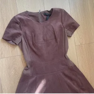 BCBGMAXAZRIA Suede A-line dress thumbnail 5