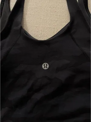 Black Lululemon Camouflage Leggings and Tank Set thumbnail 7