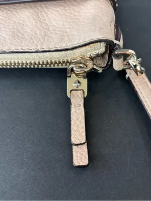 Kate Spade Polly Small Swing Pack Neutral Pink Pebbled Leather Crossbody Bag. thumbnail 9