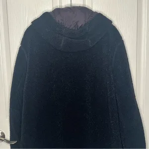 1 Madison Expedition Sz XL Black Faux Fur Fuzzy Hooded Jacket Insulated Sherpa thumbnail 11