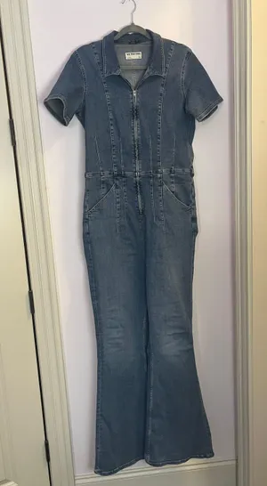 Free People Jayde Denim Jumpsuit thumbnail 1