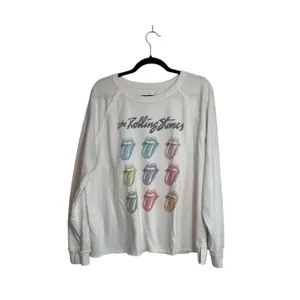 Maurices The Rolling Stones Sweatshirt Cream Multi Band Graphic thumbnail 2