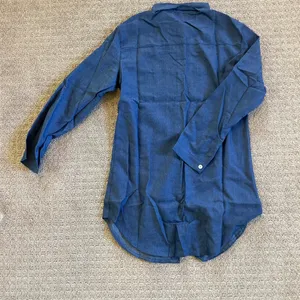 Boutique NWT- Blue Denim Style Long Sleeve Tunic Top Medium thumbnail 4