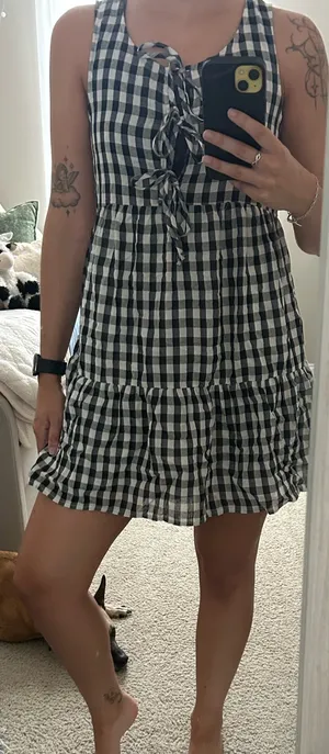 Altar'd State Plaid Dress Mini thumbnail 1