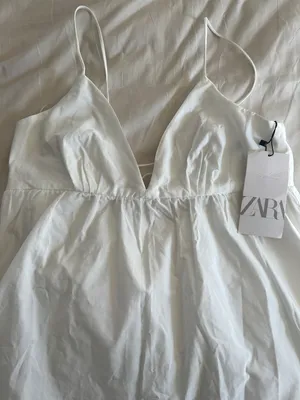 Zara NWT  White Dress thumbnail 2