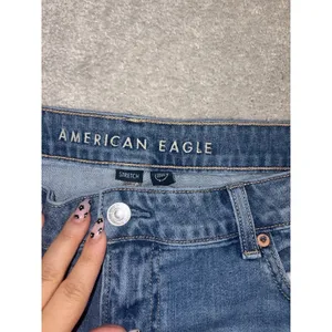 American Eagle Womens Super High-Rise Baggy Wide Leg Jeans 14 Meas: 34x27 thumbnail 4