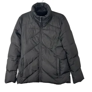 Calvin Klein Black Quilted Down Feather Puffer Coat Jacket Large – No Hood thumbnail 1