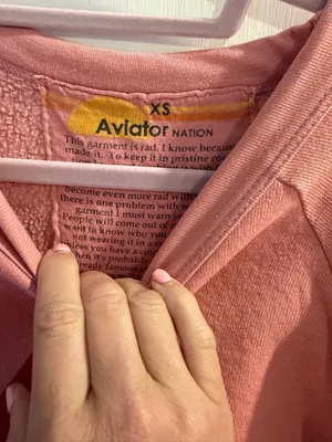 Aviator Nation Bolt Crew Sweatshirt in a pink and purple colorway - Size XS! thumbnail 2
