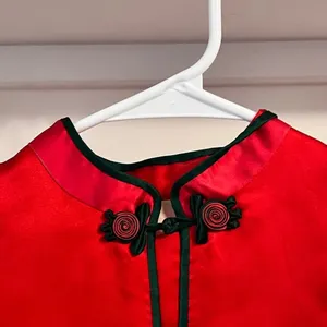 Satin Japanese Embroidered Blouse thumbnail 6