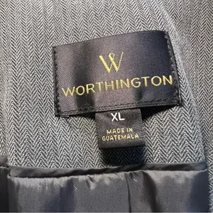 Worthington Blazer Jacket Women’s Size XL Gray Lined Career Office‎ Business thumbnail 6