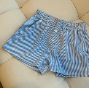 Nautical Striped Women’s Elastic Waist Shorts thumbnail 1