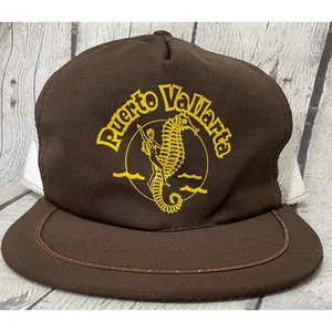 Vintage Puerto Vallarta Snapback Hat Brown thumbnail 2