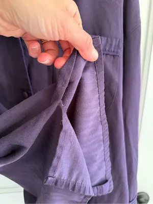 Vintage Victoria’s Secret Purple Herringbone Pajama Top Size S Y2K thumbnail 8