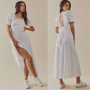 Free People Lace Dainty Ethereal Cottage Now And Forever Midi Dress Ivory Small thumbnail 5