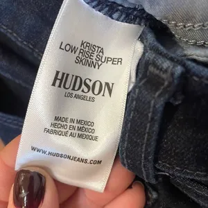 Hudson Krista dark wash low rise super skinny jeans 24 thumbnail 6