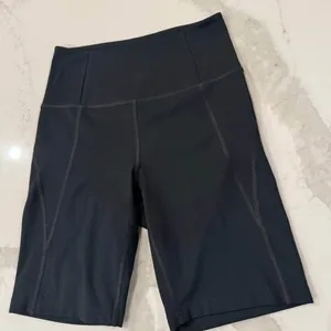 Girlfriend Collective High Rise Bike Shorts Women's Small Black Workout Cycling thumbnail 2
