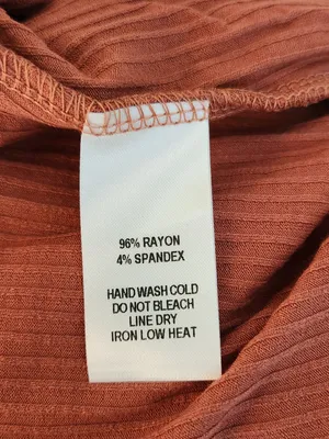 Lulus Rust Red Surplice Ribbed Knit Top Size Medium NWT thumbnail 9