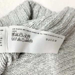 Abercrombie & Fitch Cowl Neck Sweater Dress Womens Size S Grey Knit Cotton Blend thumbnail 9