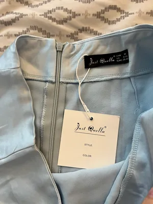 Satin Mini Skirt Blue Size 8 thumbnail 3