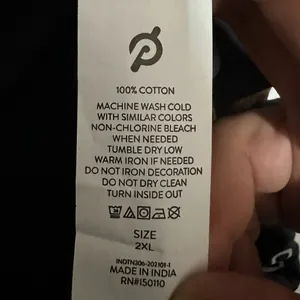 Peloton 100 Century Black White Tshirt Size 2XL thumbnail 3