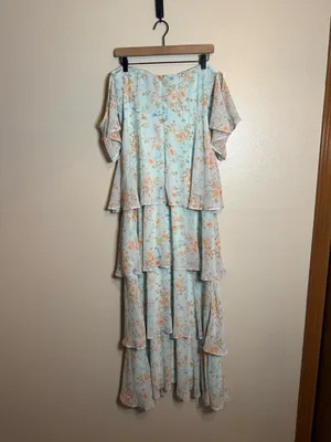 Lulus Charming Passion Floral‎ Off-shoulder Maxi Dress thumbnail 5