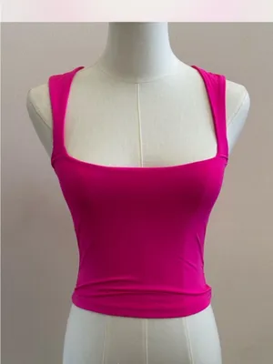 White Fox Boutique Fell in Love Hot pink tank Top XS Y2K thumbnail 2