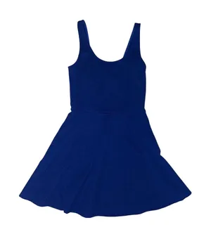 H&M Royal Blue Sleeveless Fit-and-Flare Minidress thumbnail 1