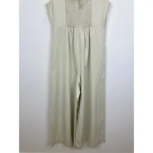 Madewell Wide Leg Jumpsuit Drapey Twill Muted Stone Beige Minimalist US 6 NWT thumbnail 12