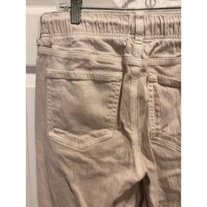 American Eagle Women 8 Regular Khaki Tan Elastic Waist Drawstring Jogger Pants thumbnail 5