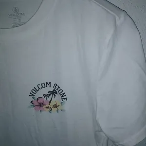 Volcom M The Volcom Stone Off the Island Enchanted Top in White thumbnail 2