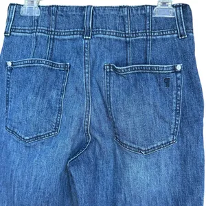 Anthropologie Pilcro High Rise Wide Leg Cuffed Blue Jeans Sz‎ 27 thumbnail 8