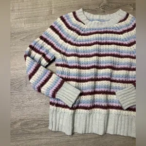 •AMERICAN EAGLE• MULTICOLOR STRIPE SWEATER thumbnail 3