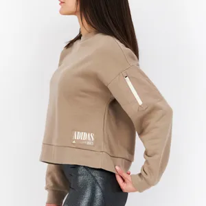 Adidas‎ Longsleeve Pullover Cropped Length Tan Sleeve size XS oversized thumbnail 2