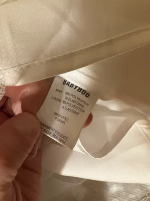 NWT Babyboo Salome Mini Dress in Ivory thumbnail 9