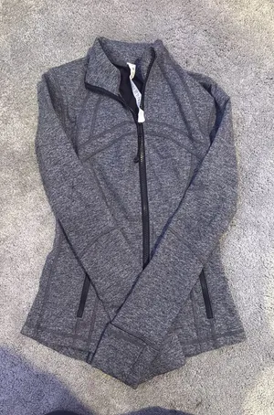 Lululemon Define Jacket Grey Black thumbnail 1